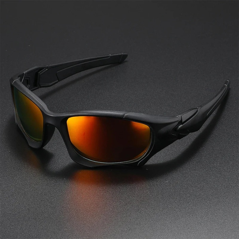 Men'S Accessories Glasses - 新しいアウトドアスポーツ偏光サングラス男性カーブカットフレーム耐ストレスレンズシールドサングラス女性運転用