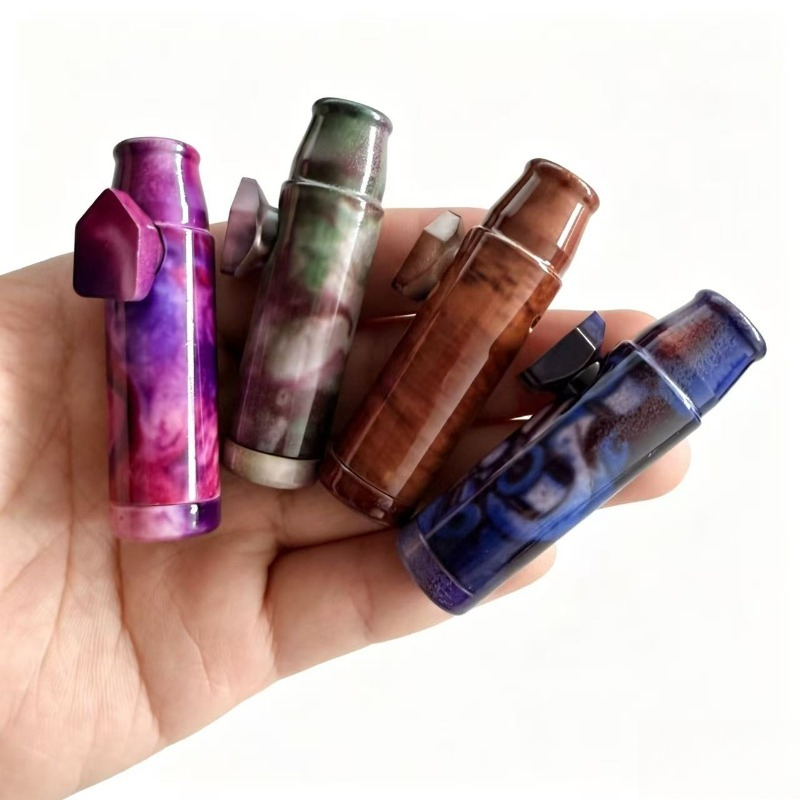 Men Accessories For Gift - 4 個 8 個アルミ合金ファッション嗅ぎタバコ瓶金属嗅ぎタバコパイプチューブポータブルさまざまな色喫煙パイプアクセサリー男性ギフト