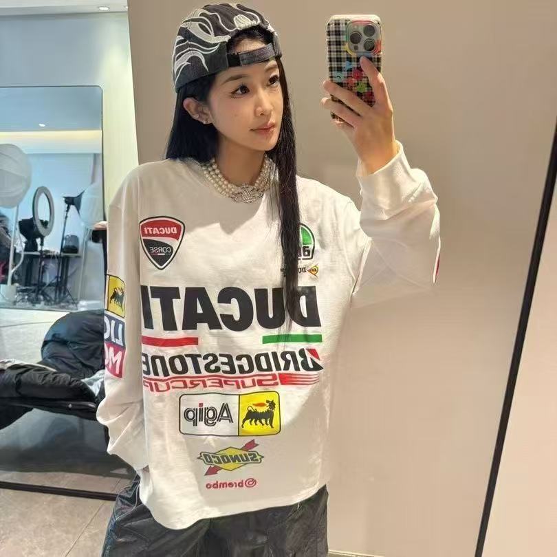ドゥカティ コットン モーターサイクル Tシャツ 長袖 アメ - Men'S Accessories Instagram のレビューと価格