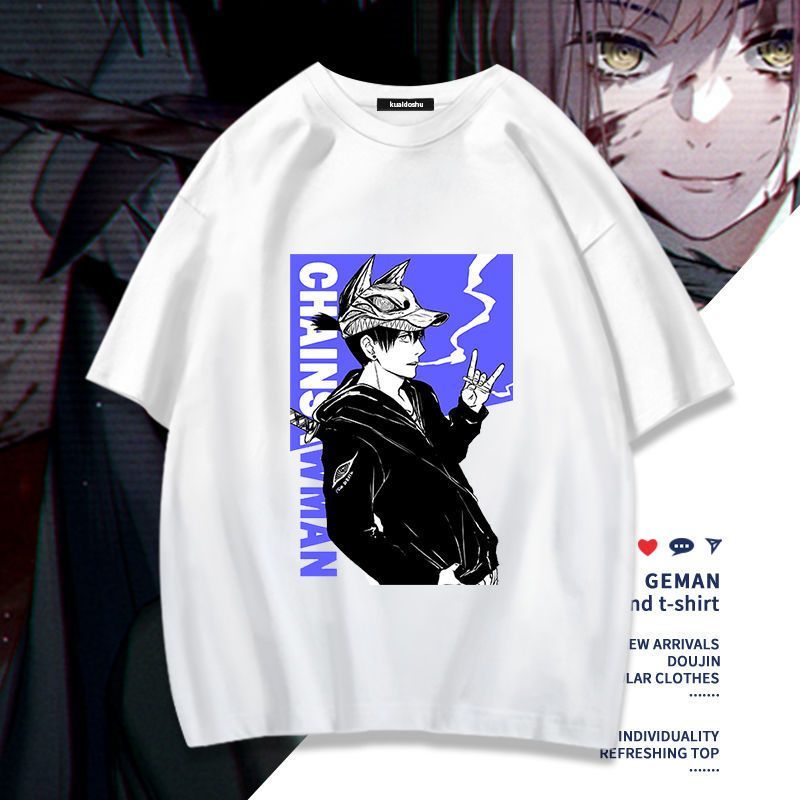 チェーンソーマンアニメマキマポチタ周辺半袖 Tシャツ面白い女 - Men Accessories For Gift のレビューと価格