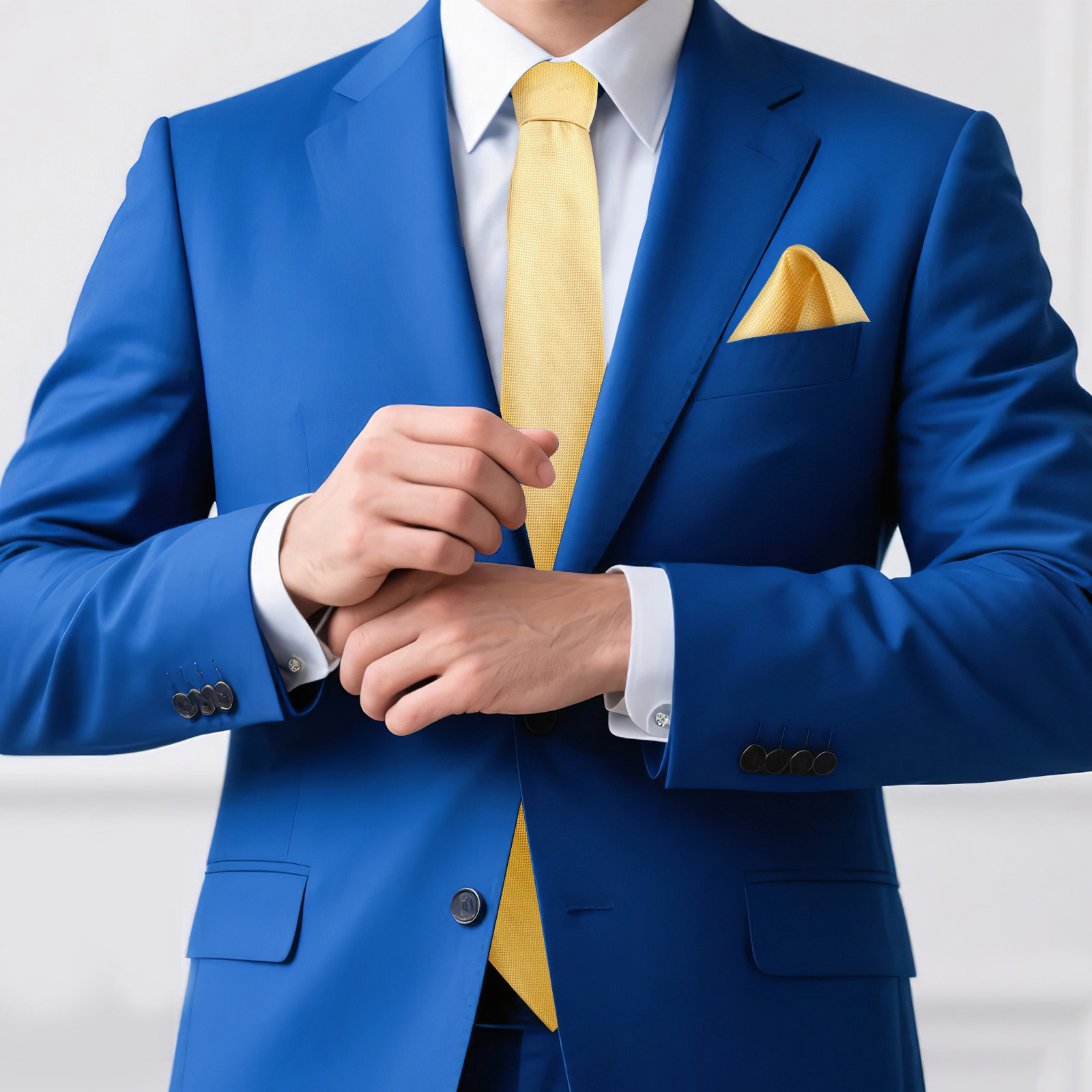メンズネクタイ5点セット ネクタイ ポケットスクエア ラペル - Men Accessories For Gift のレビューと価格