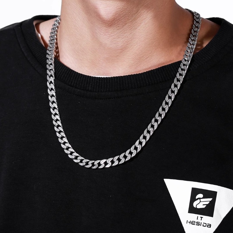 大胆なタイガープリントのキューバンチェーン メンズ 厚手 ヒ - Men'S Accessories Instagram のレビューと価格
