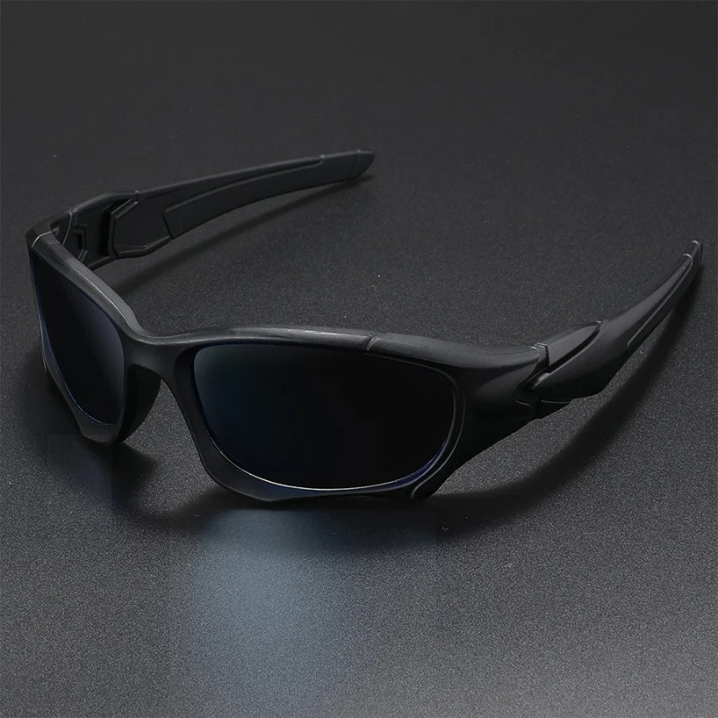 新しいアウトドアスポーツ偏光サングラス男性カーブカットフレー - Men'S Accessories Glasses のレビューと価格
