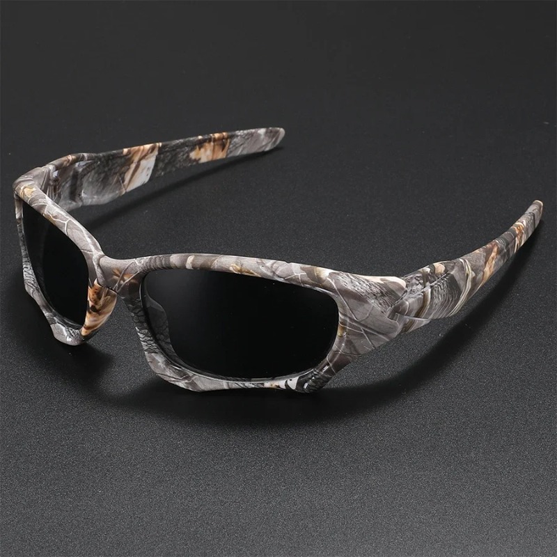 新しいアウトドアスポーツ偏光サングラス男性カーブカットフレー - Men'S Accessories Glasses のレビューと価格