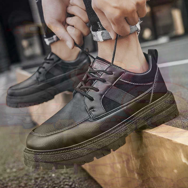ダーク天然皮革ファッショントレーナーテニスメンズスニーカーフ - Men Accessories In Store のレビューと価格