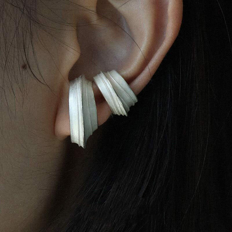 テクスチャード加工の多層イヤーカフジュエリーアクセサリー、女 - Men'S Minimalist Accessories のレビューと価格