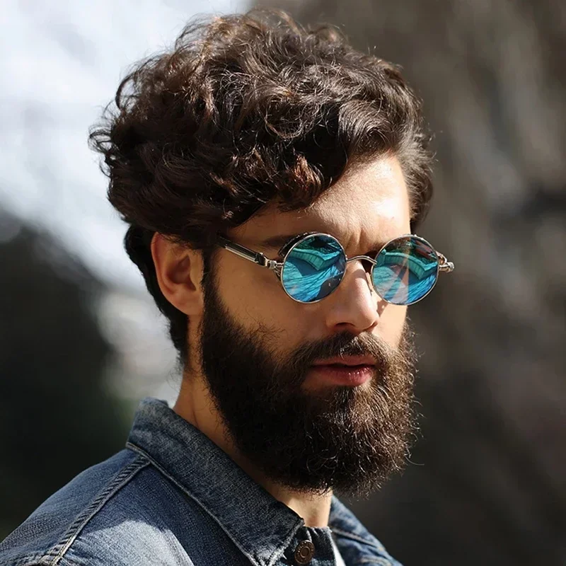 クラシックなスチームパンクサングラス男性と女性用レトロラウン - Men'S Accessories Glasses のレビューと価格