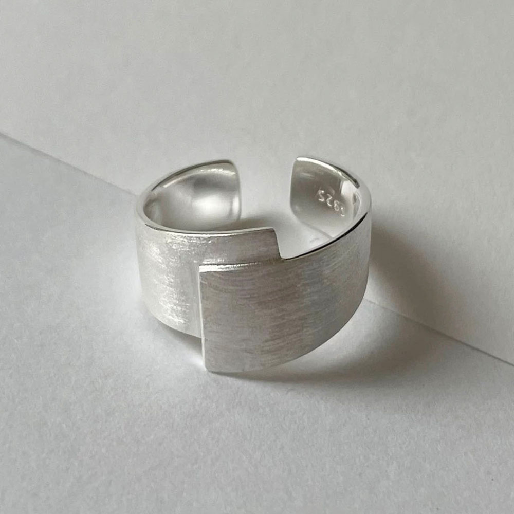 925 スターリングシルバーリング女性男性カップルミニマリス - Men'S Minimalist Accessories のレビューと価格