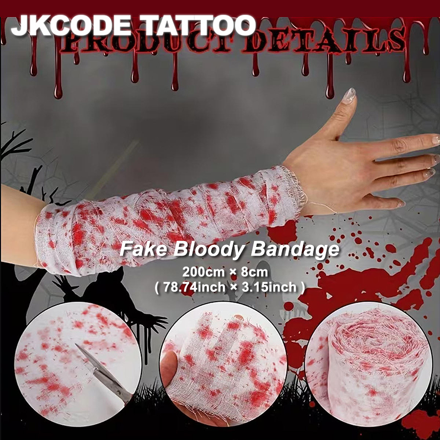 ハロウィンホラーコスチューム、ハロウィンタトゥーギフトボック - Men Accessories Combo Gift のレビューと価格