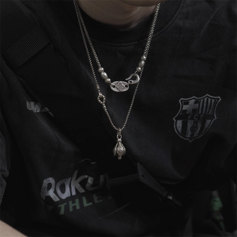 日本のトレンドヴィンテージ蓮の花ペンダントネックレス男性と女 - Men'S Accessories Instagram のレビューと価格