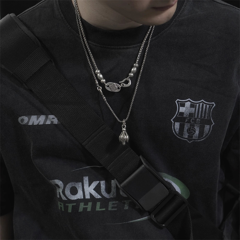 日本のトレンドヴィンテージ蓮の花ペンダントネックレス男性と女 - Men'S Accessories Instagram のレビューと価格